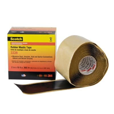 Cinta aislante autofundente mastic scotch 3M 80610322945 · 2228 2¨ x3m 35kV