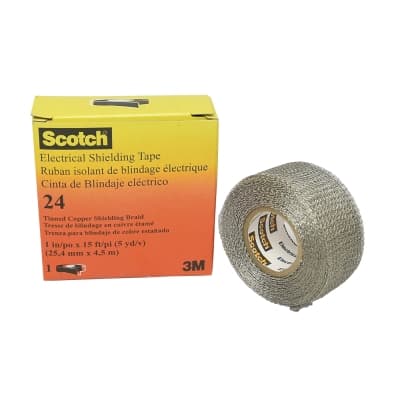 Cinta scotch 3M 80012024016 · 24 malla cobre estañado 1¨ x4.5m