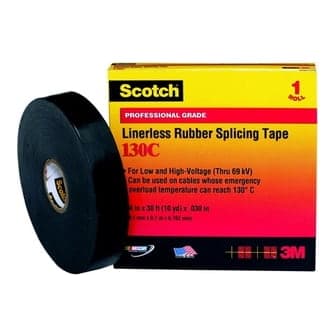 Cinta autofundente 3M SCOTCH 130-C · 3/4"X 9.15m negro (SCOTCH-130-C)