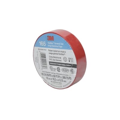 Cinta aislante vinílica temflex 3M UU009472679 · 165 3/4¨ x18m rojo