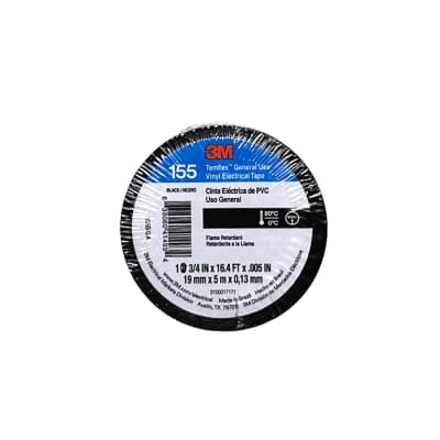 Cinta aislante vinilica temflex 3M UU011002407 · 155 3/4x5m negra