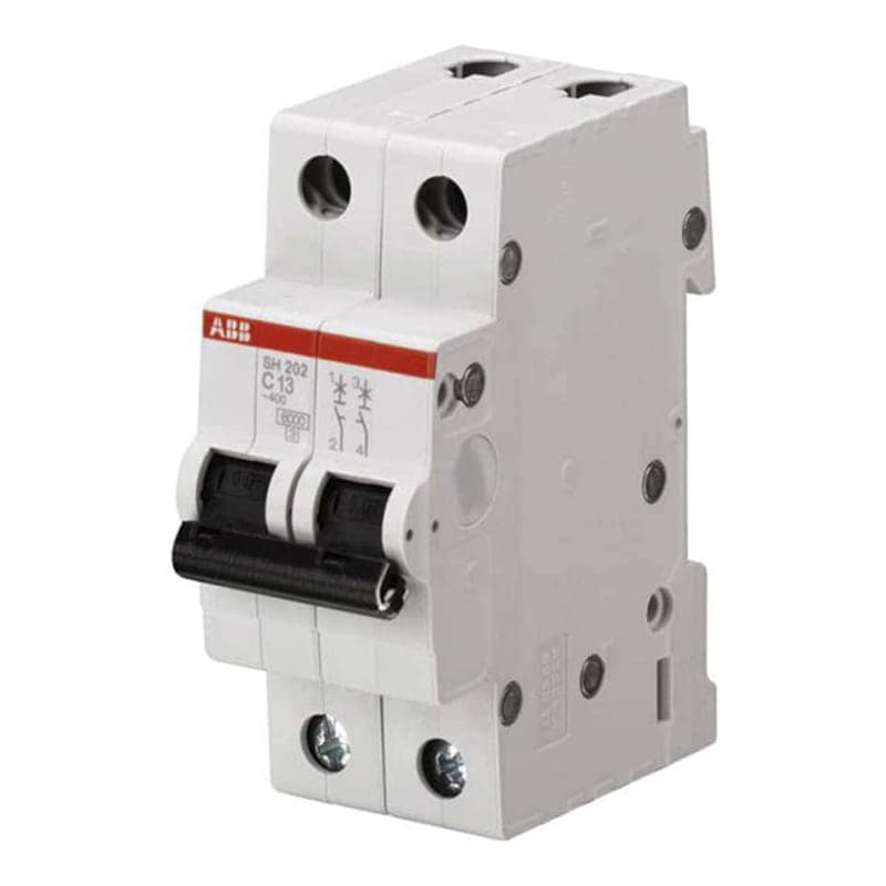 Interruptor termomagnético ABB SH202-C50 · 2P 50A 230VAC 10kA curva C