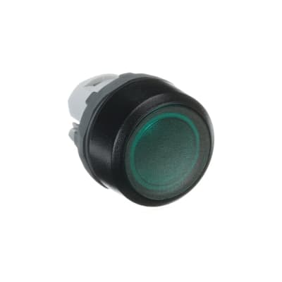 Cabeza para pulsador luminoso rasante ABB 1SFA611100R1102 · verde 22mm plomo/negro