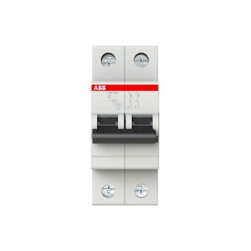 Imagen referencial de la serie: Interruptor termomagnético ABB SH202-C2 · 2P 2A 230VAC 10kA curva C