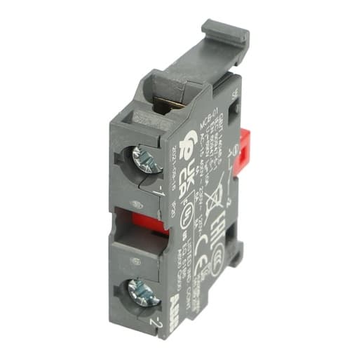 Bloque contacto ABB MCB-01 · rojo 1NC para serie modular