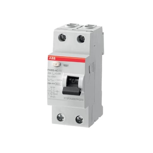 Imagen referencial de la serie: Interruptor diferencial ABB FH202 AC-63/0.03 · 2P 63A 30mA tipo AC (FH202-AC-63/0.03)