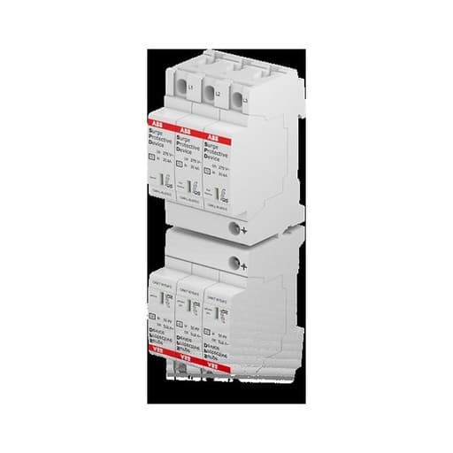Imagen referencial de la serie: Dispositivo protector sobretensiones ABB OVR T2 1N 40-275 P QS (OVR-T2-1N-40-275-P-QS)