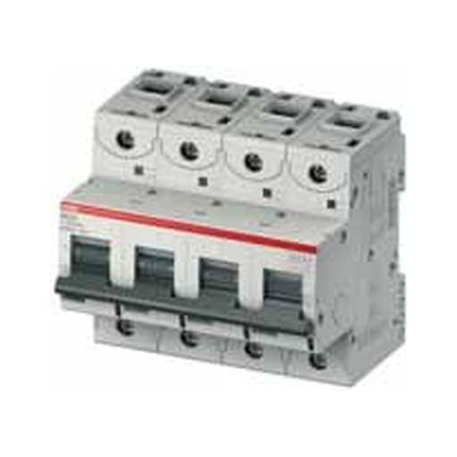 Imagen referencial de la serie: Interruptor termomagnético riel DIN de alto rendimiento ABB S803S-C63 · 3x63A
