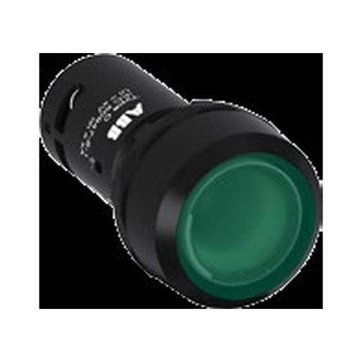 Pulsador ABB CP1-11R-01 · comp. luminoso bisel plástico -Rojo 24VAC/Dc 1NC