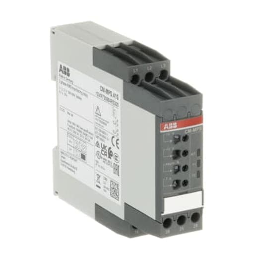 Relé fase ABB CM-MPS.41S · min Y max tensión 2NA 3x300-500VAC