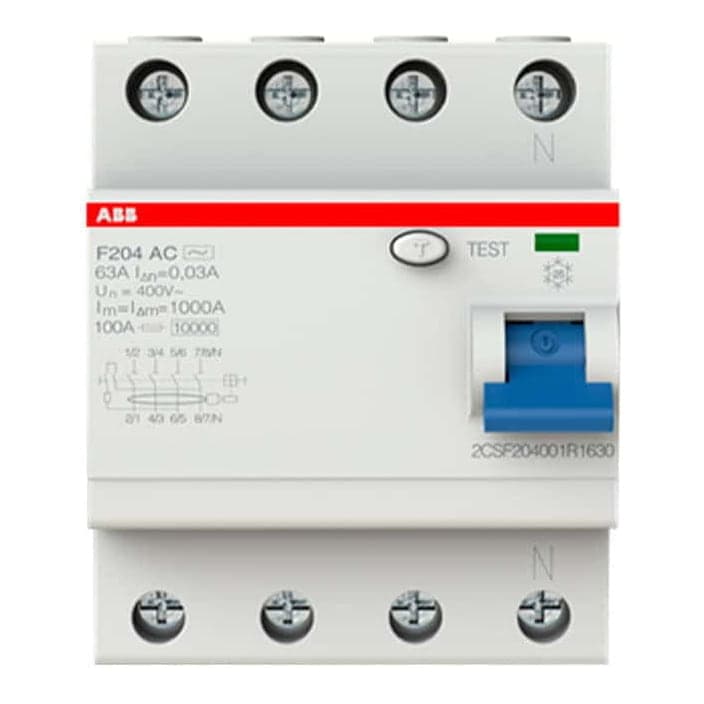 Diferencial ABB · 4x125A trifásico (ABB-DIFERENCIAL-4X125A)