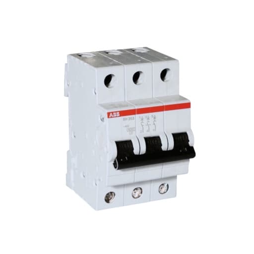 Imagen referencial de la serie: Interruptor termomagnético ABB SH203-C2 · 3P 2A 230VAC 10kA curva C