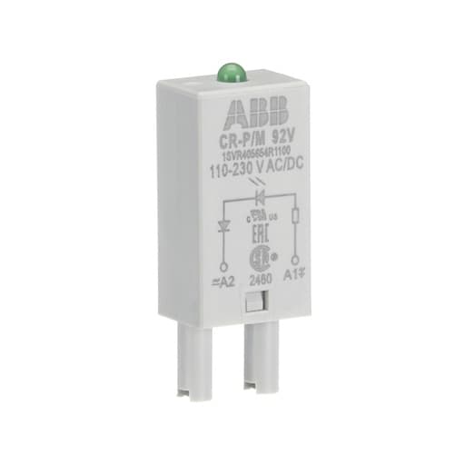Módulo indicador LED ABB CR-P/M 92V · verde 110-230V AC/DC Cr-para M 92V (CR-P/M-92V)