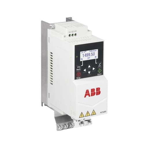Variador de velocidad ABB ACS180-04S-03A3-4 · 1.1kW / 1.5HP, 3.3A, 380-480V, trifásico