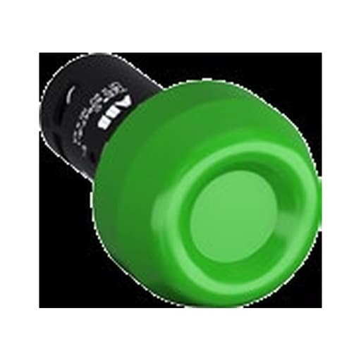 Imagen referencial de la serie: Pulsador con capuchón ABB CP6-10G-11 · 22mm verde