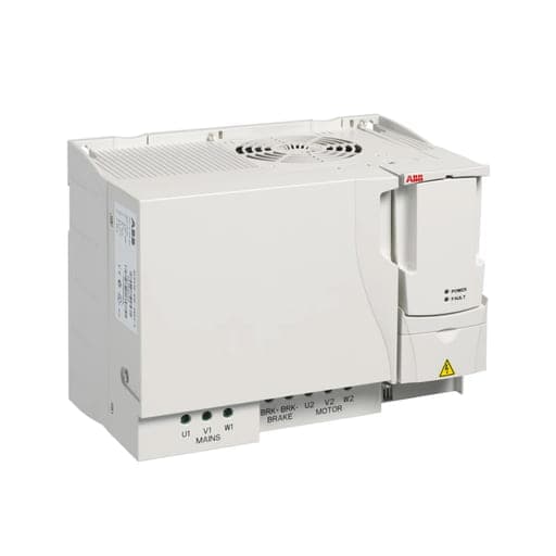 Imagen referencial de la serie: Variador de velocidad ABB ACS355-03E-31A0-2 · 3F, 10HP, sin panel de conásica 230VAC, salida