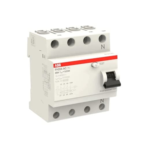 Interruptor diferencial ABB FH204 AC-40/0.03 · 4P 40A 30mA tipo AC (FH204-AC-40/0.03)