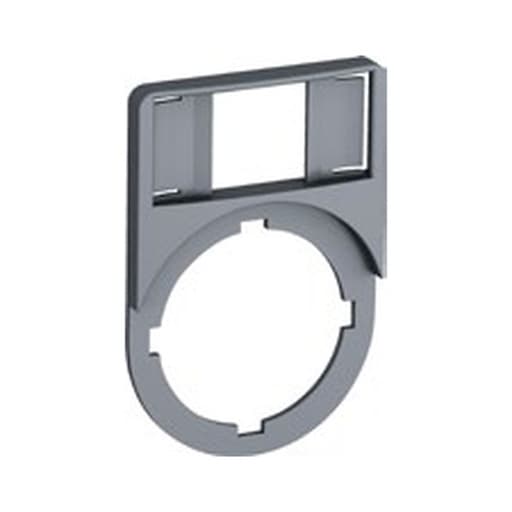 Imagen referencial de la serie: Placa leyenda ABB MA6-1008 · 4 asientos en aluminio gris plateado