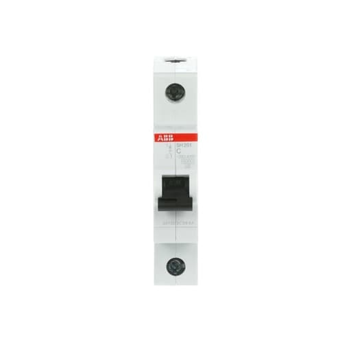 Imagen referencial de la serie: Interruptor termomagnético ABB SH201-C4 · 1P 4A 230VAC 6kA curva C