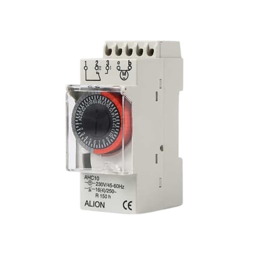 Interruptor horario analógico ALION AHC10 · 16A 230VAC 1NA 1NC programación diaria (ALION-AHC10)