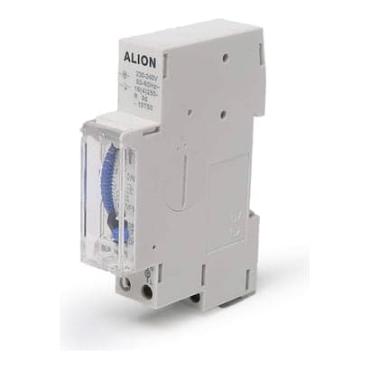 Interruptor horario analógico ALION SUL180A · 16A 230VAC 1NA 1NC unipolar programación diar (ALION-SUL180A)
