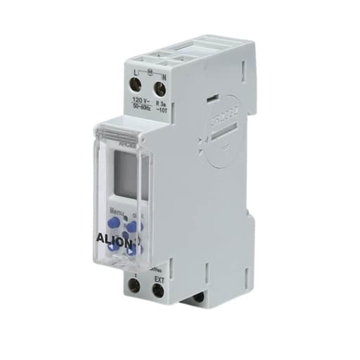 Interruptor horario digital ALION AHC808 · 16A 230VAC 1NA 1NC unipolar 1 canal 16