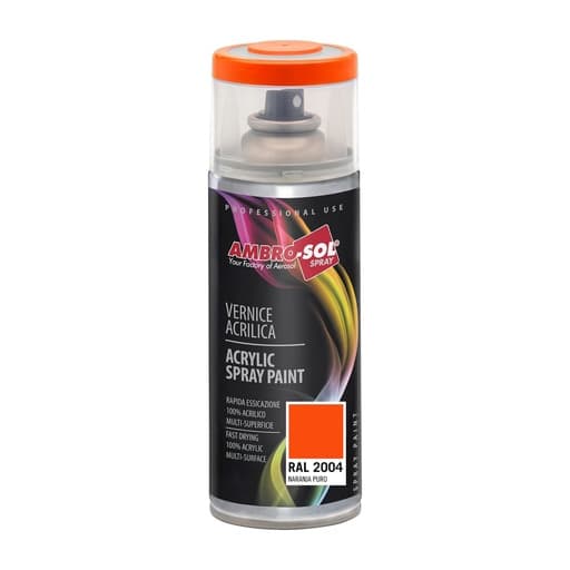 Pintura aerosol AMBRO-SOL V4002004 · RAL2004 400ML naranja puro