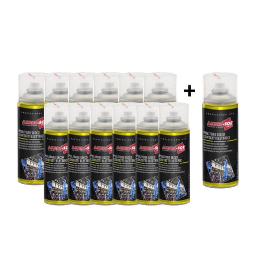 Oferta limpia contactos eléctricos AMBRO-SOL M200-PROMO · (En seco) 400ml - caja 12 + 1 gratis