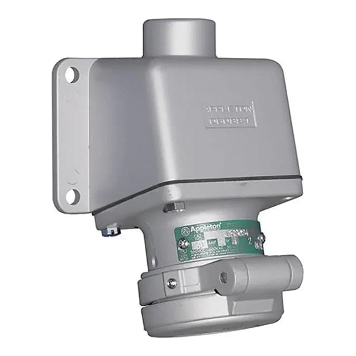 Tomacorriente de aluminio APPLETON ADRE303475 · 30A 600VAC 3P+T NEMA 4X con caja + accesos de 3/4"