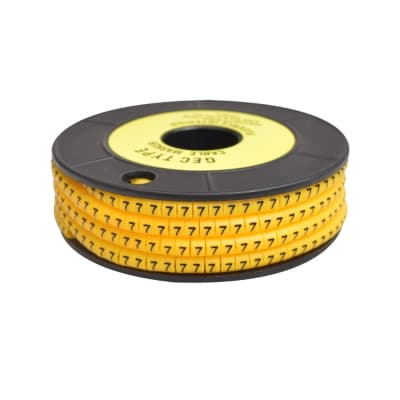 Marcador tubular ARDY · número: 7 para cable 14-12 AWG x1000und (paquete x1000) (ARDY-MARCADOR-TUBULAR-NUMERO-7-14-12AWG)