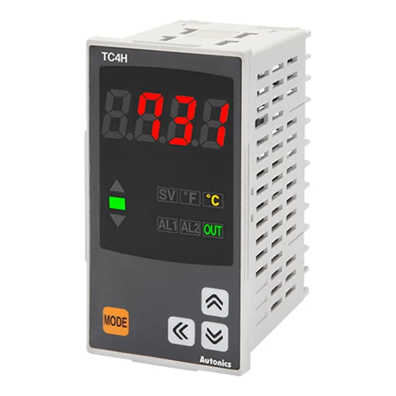Controlador de temperatura PID AUTONICS TC4H-14R · 48x96mm, 1 display, 100-240VAC