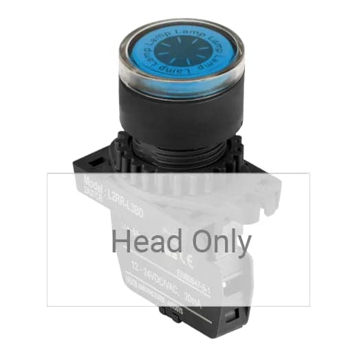 Luz piloto plano AUTONICS L2RR-L3B · azul, cabezal 22-25mm