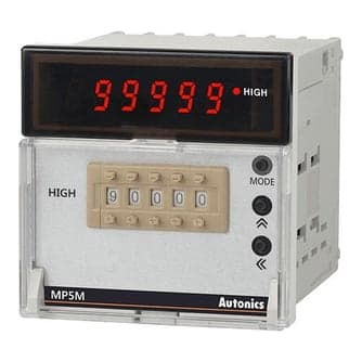 Contador de pulsos múltiple con doble entrada AUTONICS MP5M-41/1 RELE · 12VDC 8VA (MP5M-41/1-RELE)