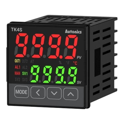 Controlador temperatura digital AUTONICS TK4S-14SN · 48x48mm IN:UNIV, OUT:ALAR1/SSRP 100-240VAC