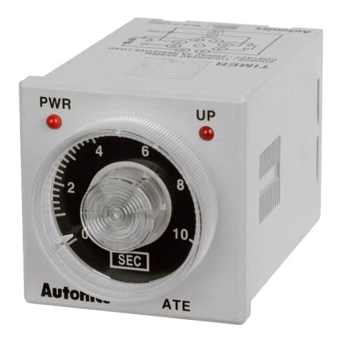 Temporizador analógico AUTONICS ATE6S · 8pines, 100-240VAC/24-240VDC, 48x48mm
