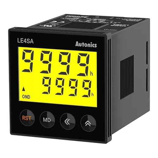 Temporizador digital con patalla display AUTONICS LE4SA · 4 dígitos, 24-240VAC/DC, 48x48mm