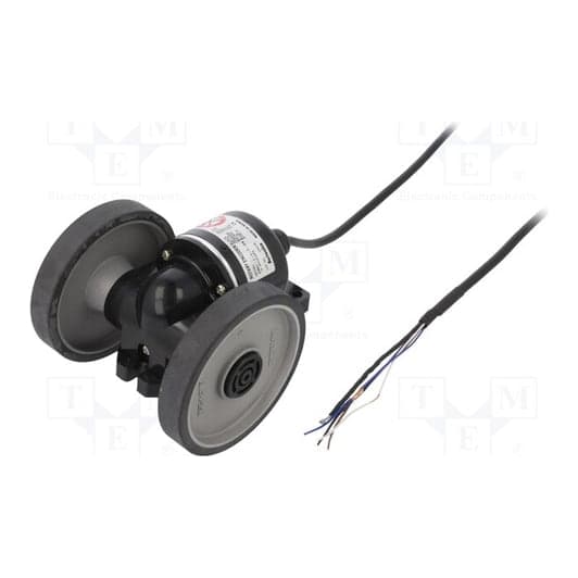 Encoder incremental tipo rueda en T AUTONICS ENC-1-1-T-24 · 5000Rpm, diámetro 250mm, 12-24VDC