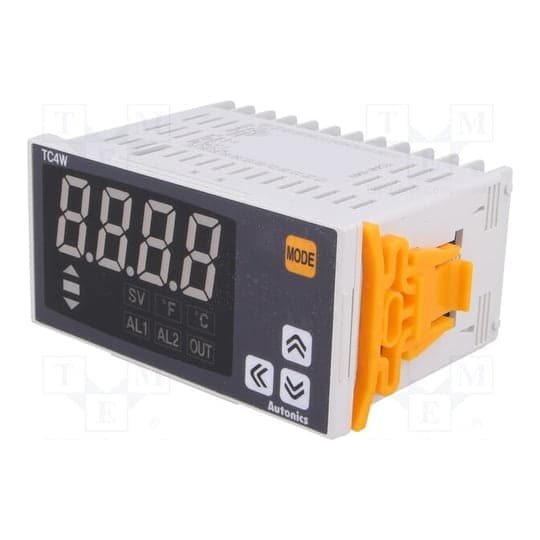 Controlador de temperatura PID AUTONICS TC4W-N4N · 4 dígitos, indicador sin alarma, 24VAC/24-48