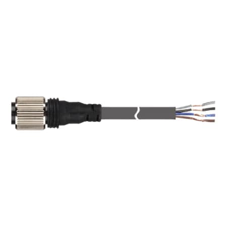 Cable conector Socket-hembra AUTONICS CIDH4-3 · 3m M12, 4Hilos, PVC resistente a los aceite