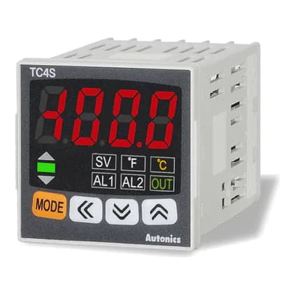 Imagen referencial de la serie: Controlador de temperatura PID con display economico AUTONICS TC4S-14R · 100-240VAC, 48x48mm