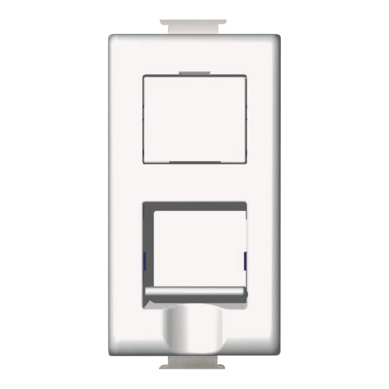 Toma BTICINO AM5979C5E · RJ45 UTP.5E MATIX 1 módulo blanco