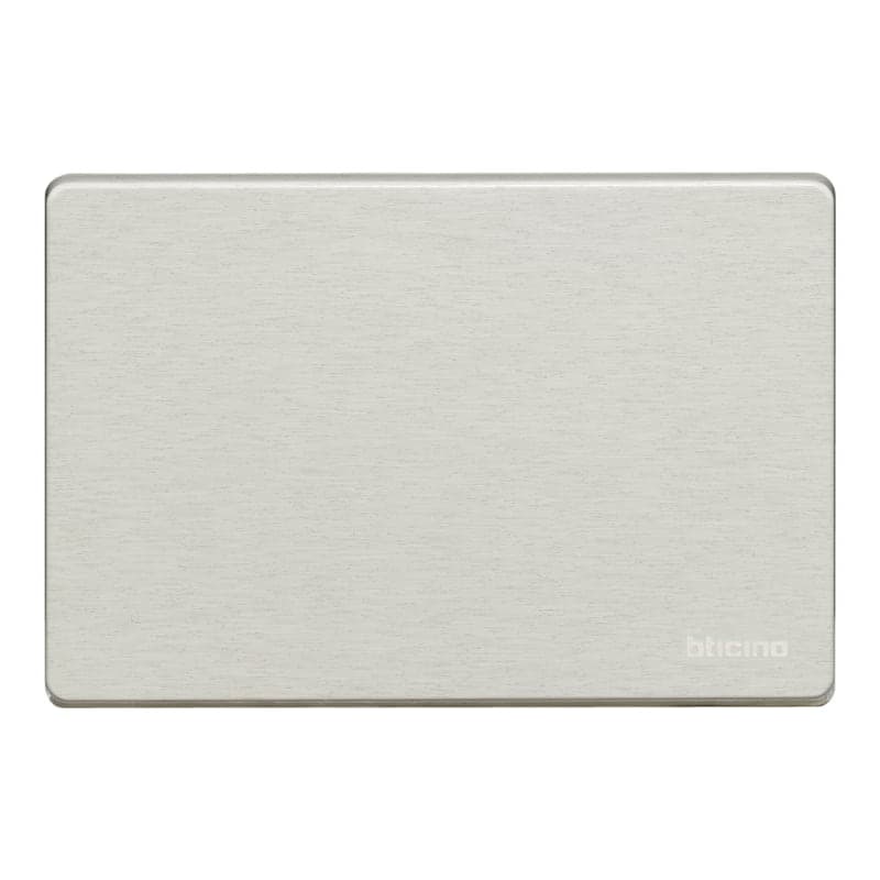 Placa MÀTIX ciega rectangular BTICINO 503/0/X · aluminio, oxidal, para soporte 503SA