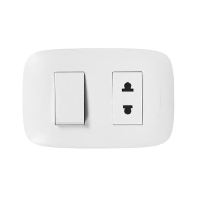 TomacorrienteUNIVERSAL BTICINO AP1230 · 2x16A + INTERR.10A 250V DOMINO sencia