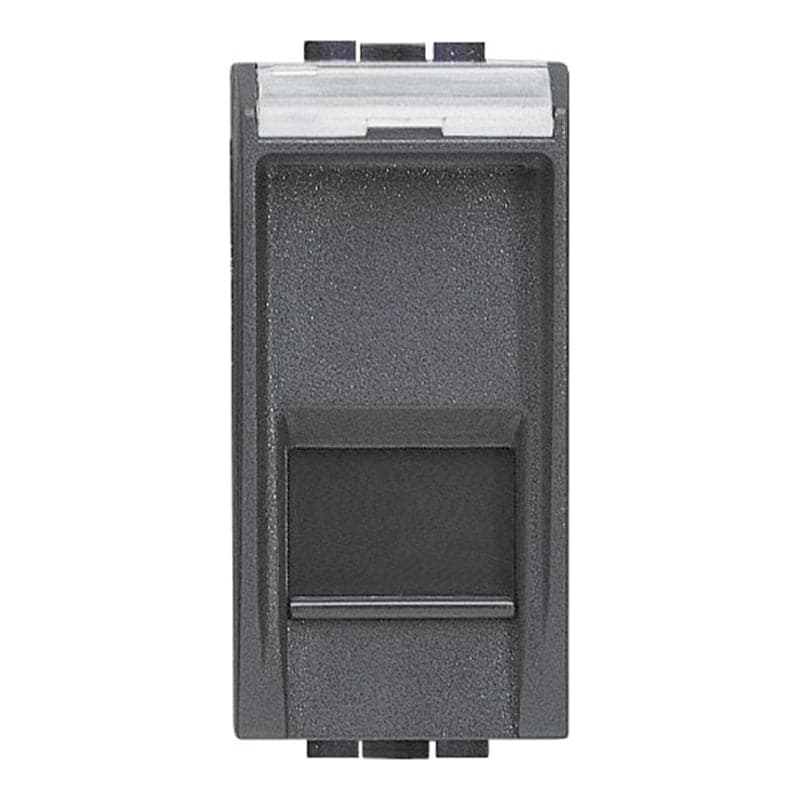 Toma BTICINO L4279C6A · RJ45 stp CAT. 6A LIVING-LGHT antracita 1 mod