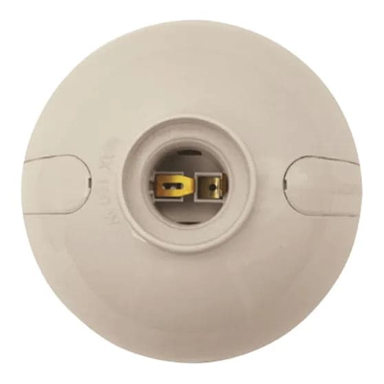 Wall socket BTICINO P21A · 4 ro A E-27 oval marfil "