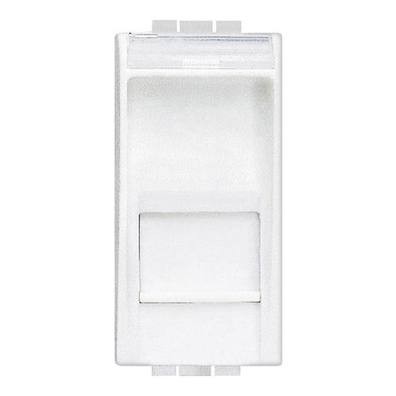 Toma BTICINO N4279C5E · 1MOD. RJ45 toolless UTP CAT. 5E LIVING LIGHT blanco