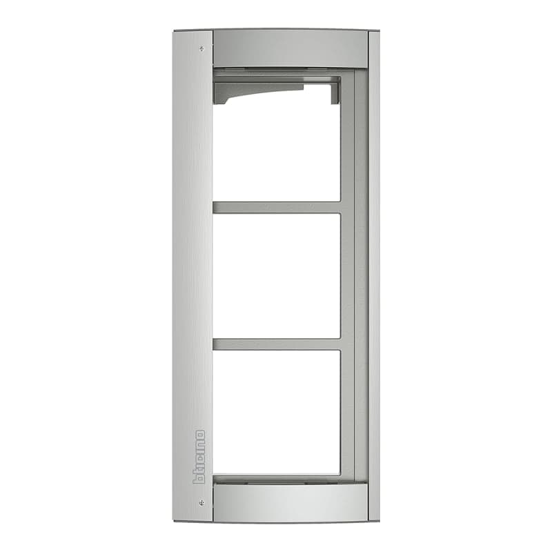 Marco soporte sfera new aluminio BTICINO 350231 · 3 mod
