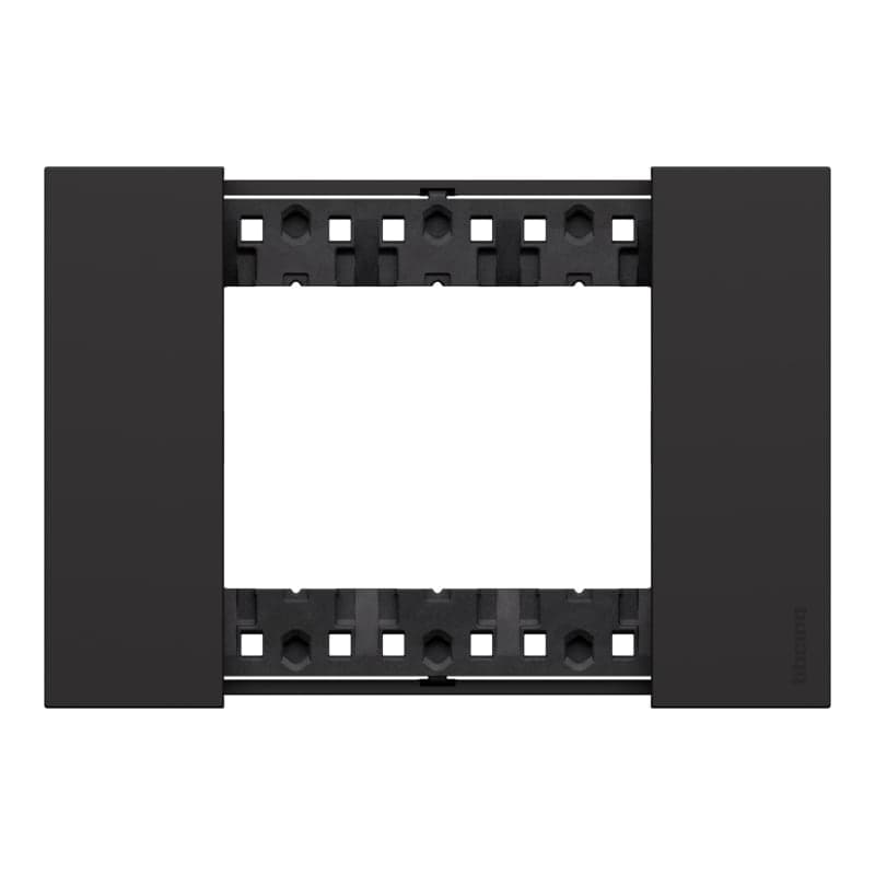 Placa BTICINO KA4803KG · 3P negro LIVING now