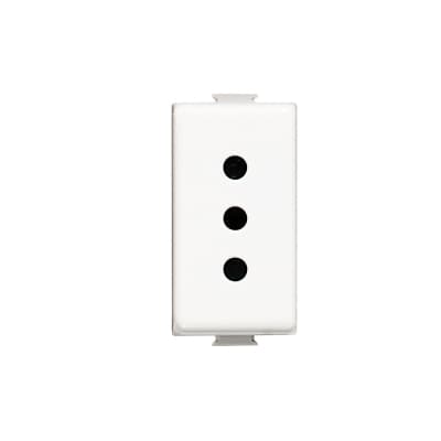 Tomacorriente BTICINO AM5113 · 2P+T redodndo 1 mod. MATIX blanco