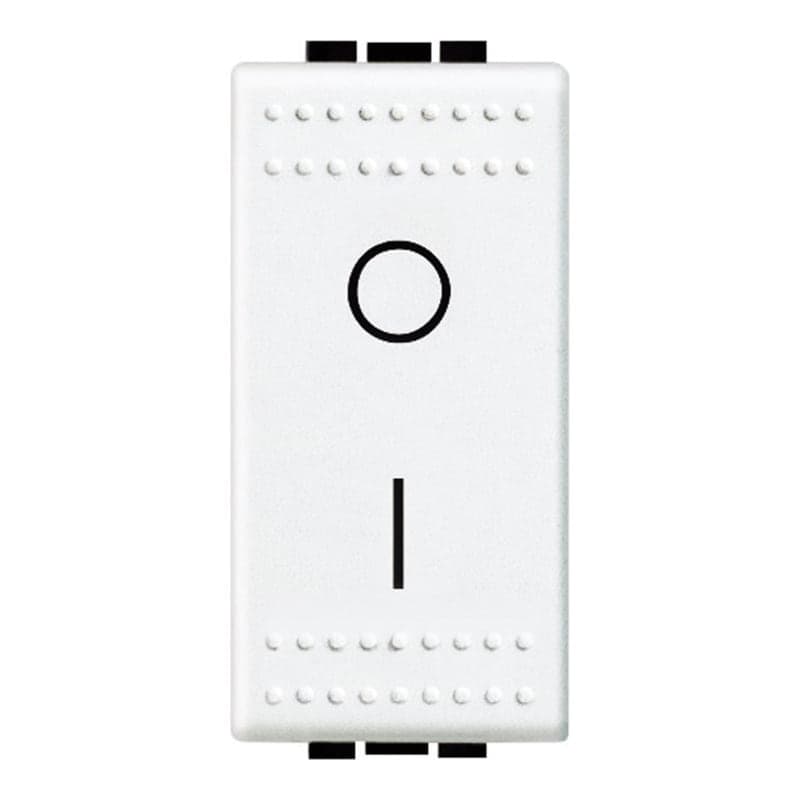 Interruptor bipolar BTICINO N4002N · 16A-250V 1 mod. LIVING-LIGHT blanco